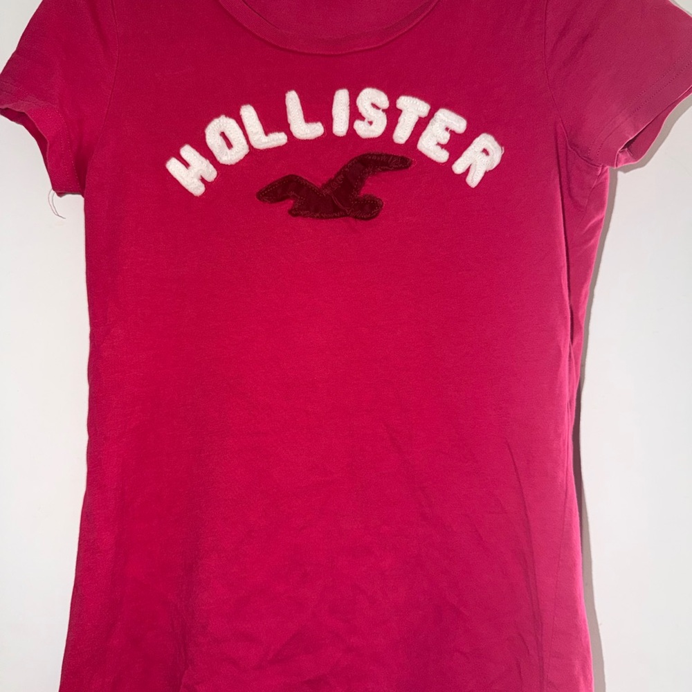 Hollister Pink Blouse with Logo